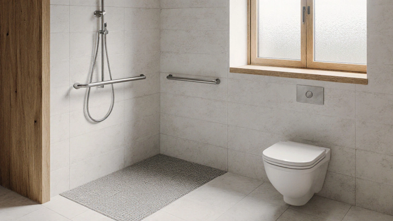 Design koupelny pro seniory: jak vybrat bezpečná madla a bezbariérové vstupy