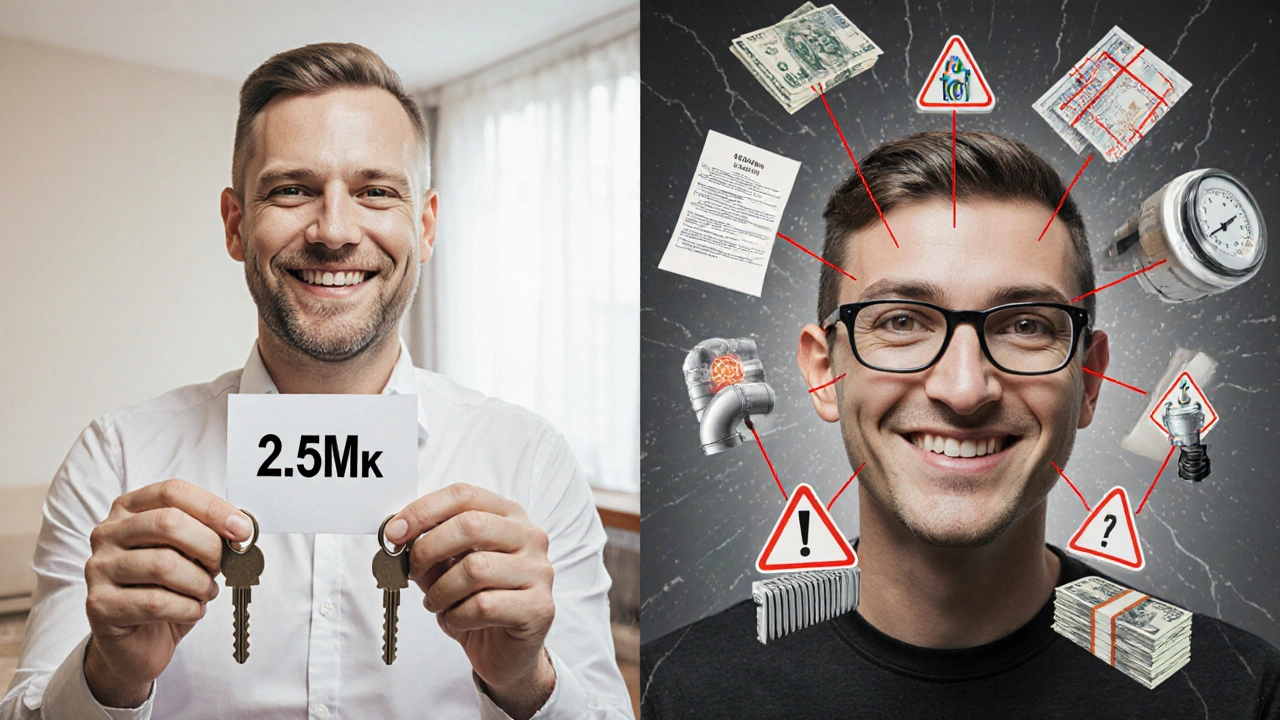 Dvoustranný obraz: krásný byt na jedné straně, skryté náklady na druhé.