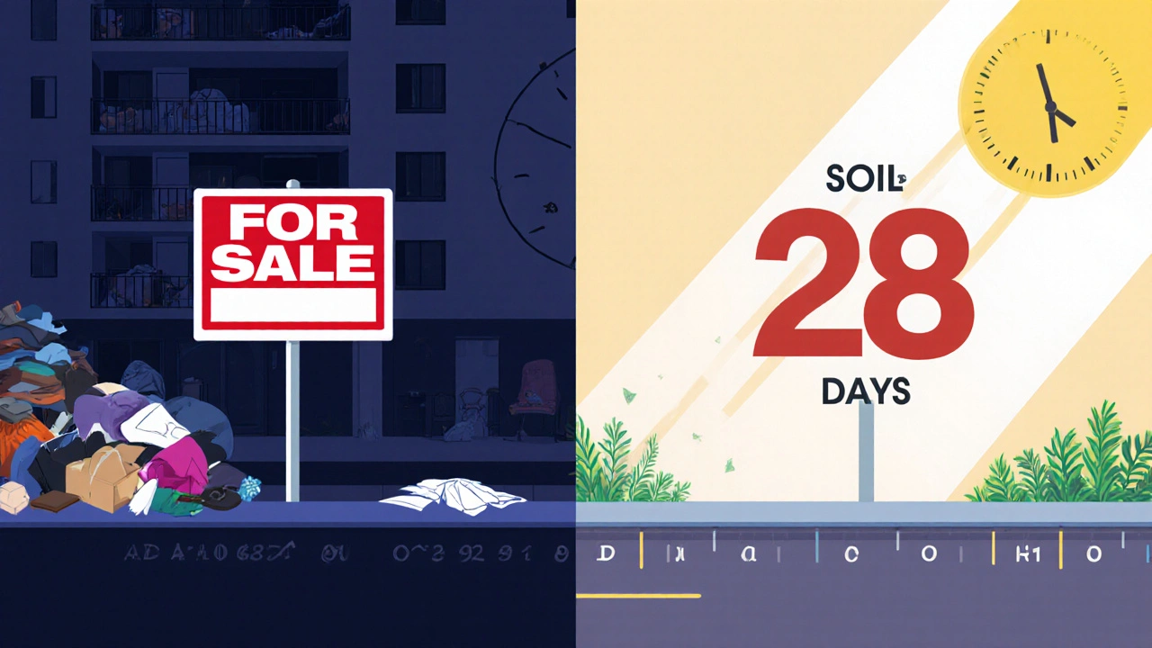 Porovnání časových os: 112 dní prodeje vs. 28 dní díky profesionální přípravě nemovitosti.