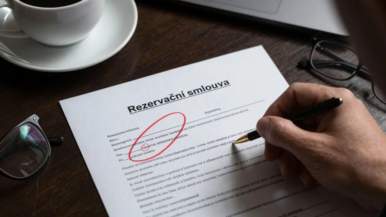 Chyba v rezervační smlouvě na nemovitost: Kdy vás stojí desítky tisíc korun