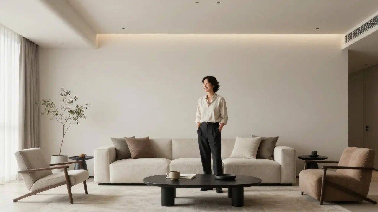 Dokončený interiér podle klientových představ.