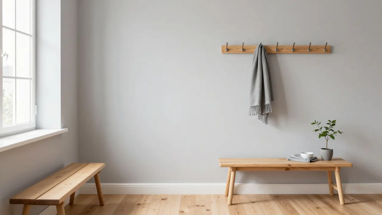 Skandinávská hala: jak vytvořit jednoduchý a vřelý vstup do domu