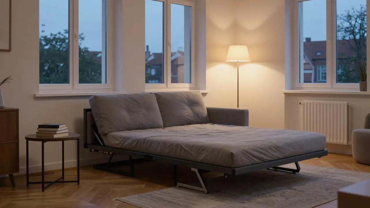 Skládací pohovky a postele: dva v jednom pro malé prostory