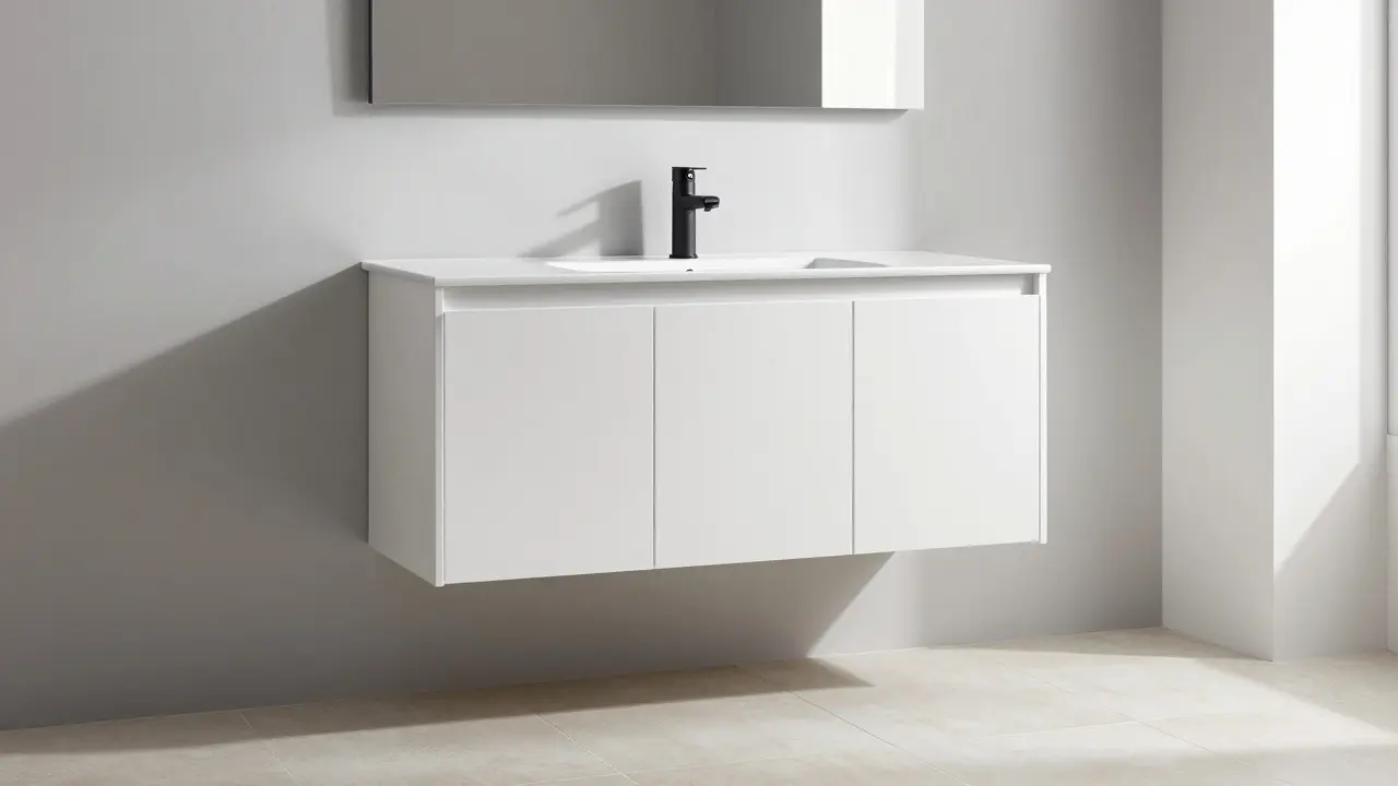 Závěsný nábytek v koupelně: Jak dosáhnout optického odlehčení prostoru