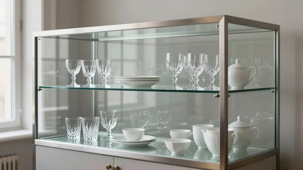 Jak chránit skleněné dekorace a sbírky: Průvodce vitrínami a péčí o sklo