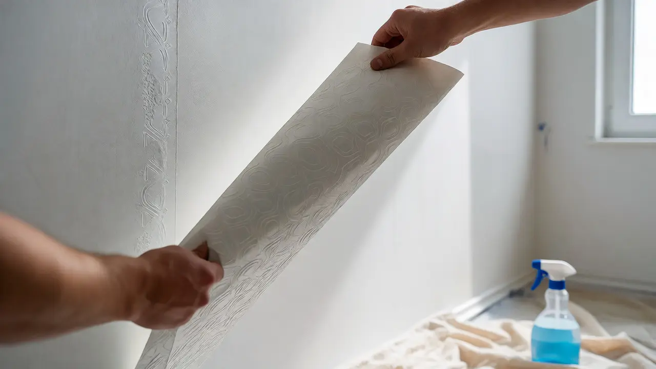 Šetrné sundávání vliesové tapety bez poškození podkladu